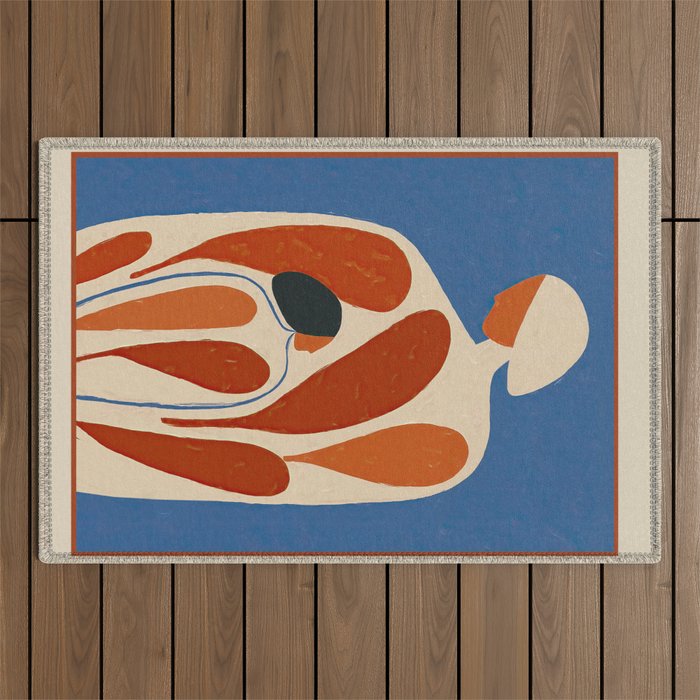 The Shape of Love Outdoor Rug Gallery Image 1