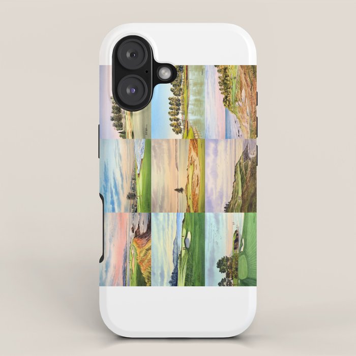 Famous Golf Courses In The USA Collage iPhone Case Gallery Image 1