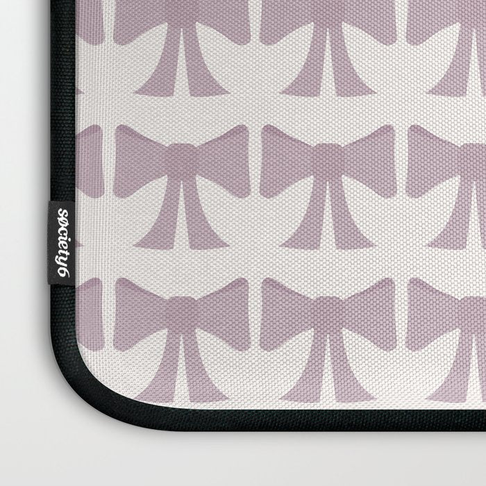 Vintage Bows IX Lavender Purple Laptop Sleeve Gallery Image 3