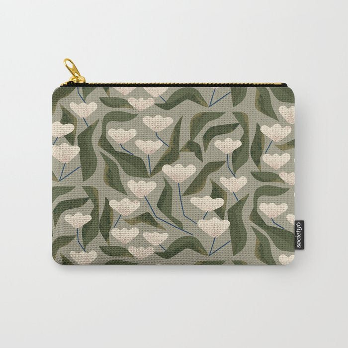 Snowdrops Carry All Pouch Gallery Image 1