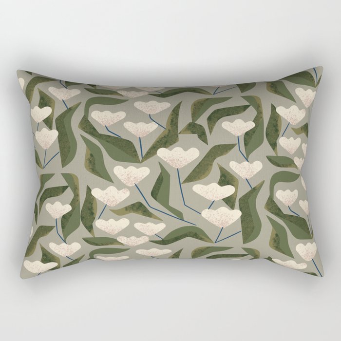 Snowdrops Rectangular Pillow Gallery Image 1