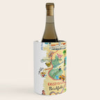 Illustrative map Kuala Lumpur Malaysia travel Wine Chiller Gallery Image 2