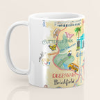 Illustrative map Kuala Lumpur Malaysia travel Coffee Mug Gallery Image 3