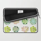 Spring Succulents Laptop Sleeve Gallery Image 2