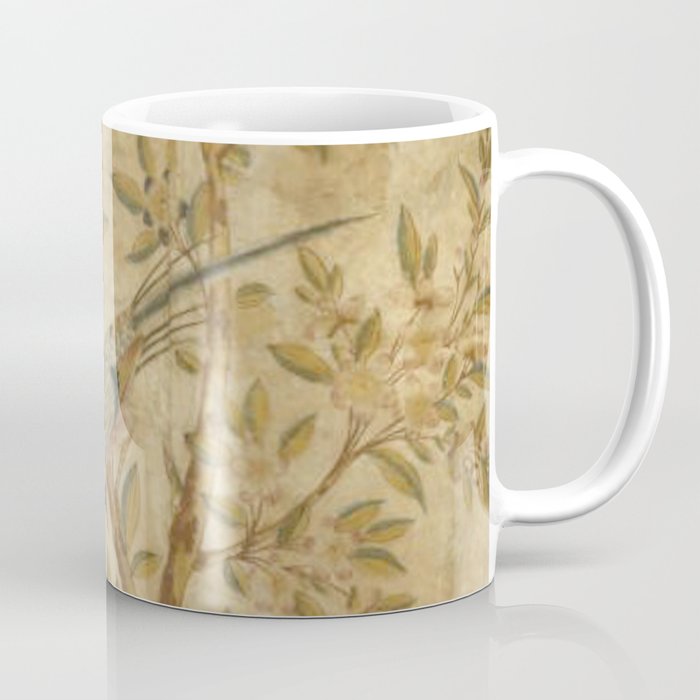 Antique 18th Century Gold Chinoiserie Garden Fresco Coffee Mug Gallery Image 1