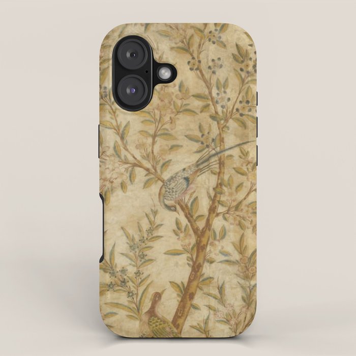 Antique 18th Century Gold Chinoiserie Garden Fresco iPhone Case Gallery Image 1