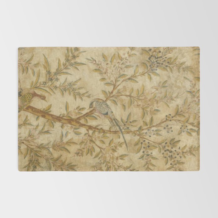 Antique 18th Century Gold Chinoiserie Garden Fresco Rug Gallery Image 2