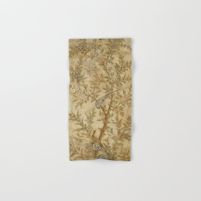 Antique 18th Century Gold Chinoiserie Garden Fresco Bath Towel Gallery Image 1