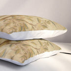 Antique 18th Century Gold Chinoiserie Garden Fresco Pillow Sham Gallery Image 3