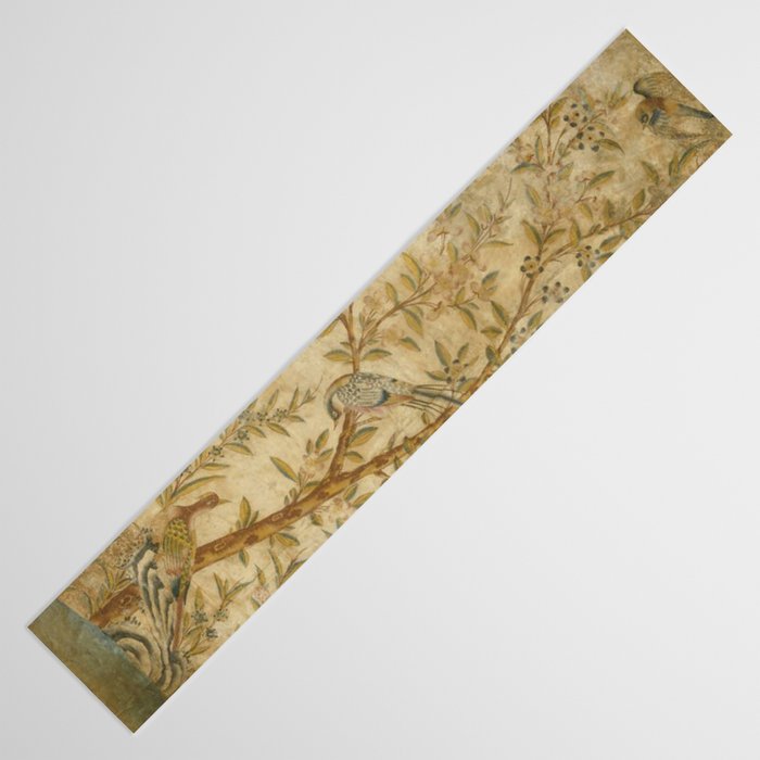 Antique 18th Century Gold Chinoiserie Garden Fresco Table Runner Gallery Image 3