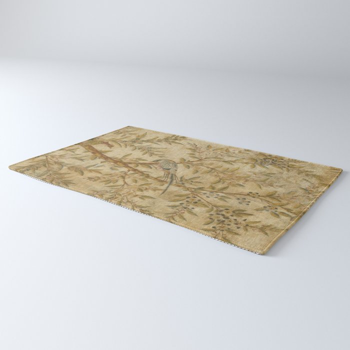 Antique 18th Century Gold Chinoiserie Garden Fresco Rug Gallery Image 3