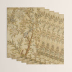 Antique 18th Century Gold Chinoiserie Garden Fresco Wrapping Paper Gallery Image 3