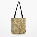 Antique 18th Century Gold Chinoiserie Garden Fresco Tote Bag Gallery Image 2