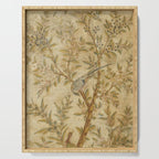 Antique 18th Century Gold Chinoiserie Garden Fresco Serving Tray Gallery Image 1