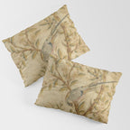 Antique 18th Century Gold Chinoiserie Garden Fresco Pillow Sham Gallery Image 3