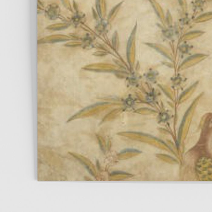 Antique 18th Century Gold Chinoiserie Garden Fresco Poster Gallery Image 3