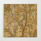 Antique 18th Century Gold Chinoiserie Garden Fresco Wood Wall Art Gallery Image 1