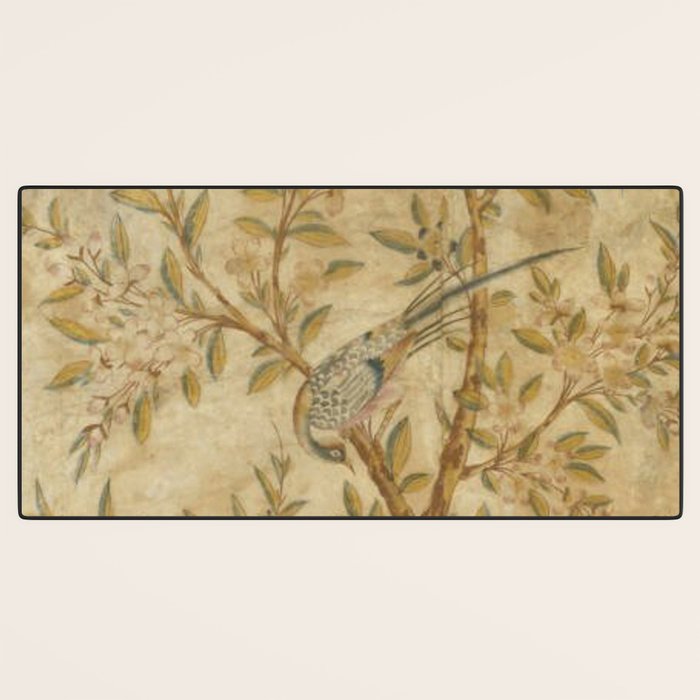 Antique 18th Century Gold Chinoiserie Garden Fresco Desk Mat Gallery Image 3