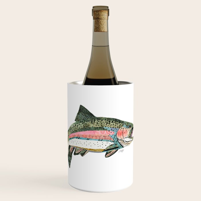 Rainbow Trout Collage Wine Chiller Gallery Image 1