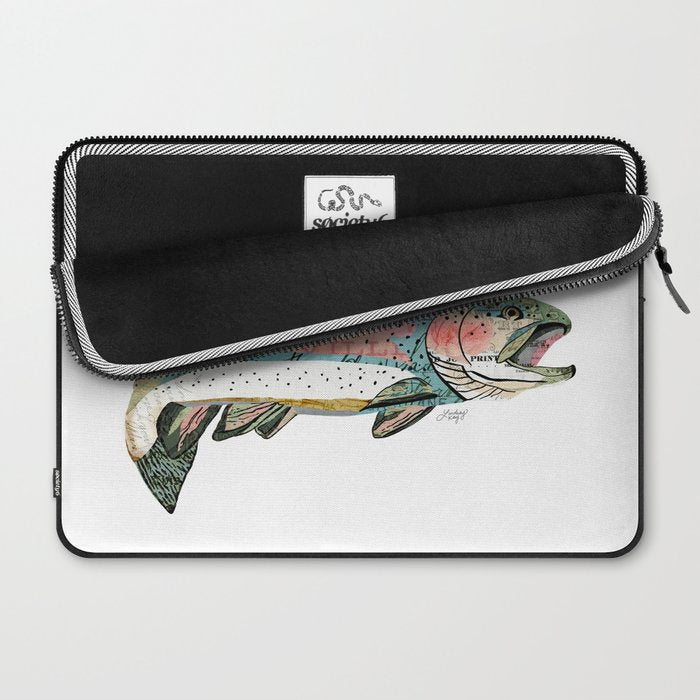 Rainbow Trout Collage Laptop Sleeve Gallery Image 2