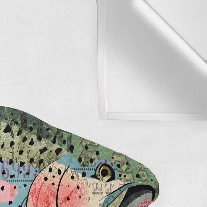 Rainbow Trout Collage Wall Tapestry Gallery Image 3