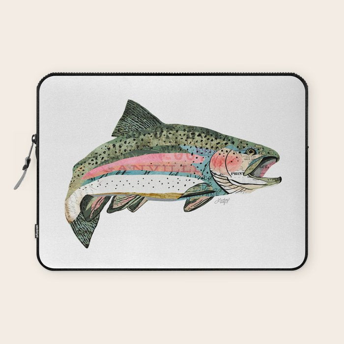 Rainbow Trout Collage Laptop Sleeve Gallery Image 1