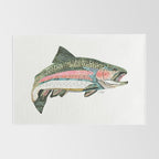 Rainbow Trout Collage Rug Gallery Image 2