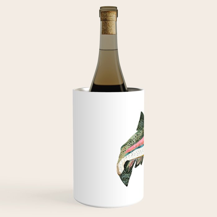 Rainbow Trout Collage Wine Chiller Gallery Image 2