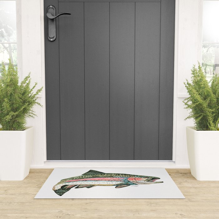 Rainbow Trout Collage Welcome Mat Gallery Image 3