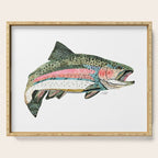 Rainbow Trout Collage Serving Tray Gallery Image 1