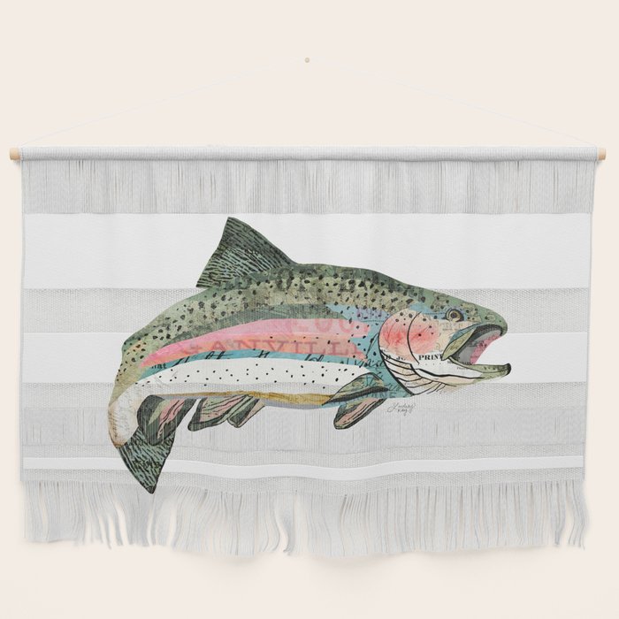 Rainbow Trout Collage Wall Hanging Gallery Image 1