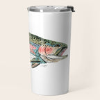 Rainbow Trout Collage Travel Mug Gallery Image 2