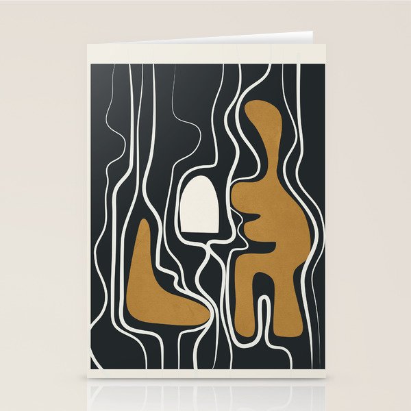 Minimal Abstract Form 1 Stationery Card Gallery Image 1
