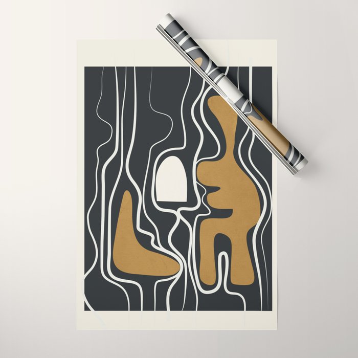 Minimal Abstract Form 1 Wrapping Paper Gallery Image 1