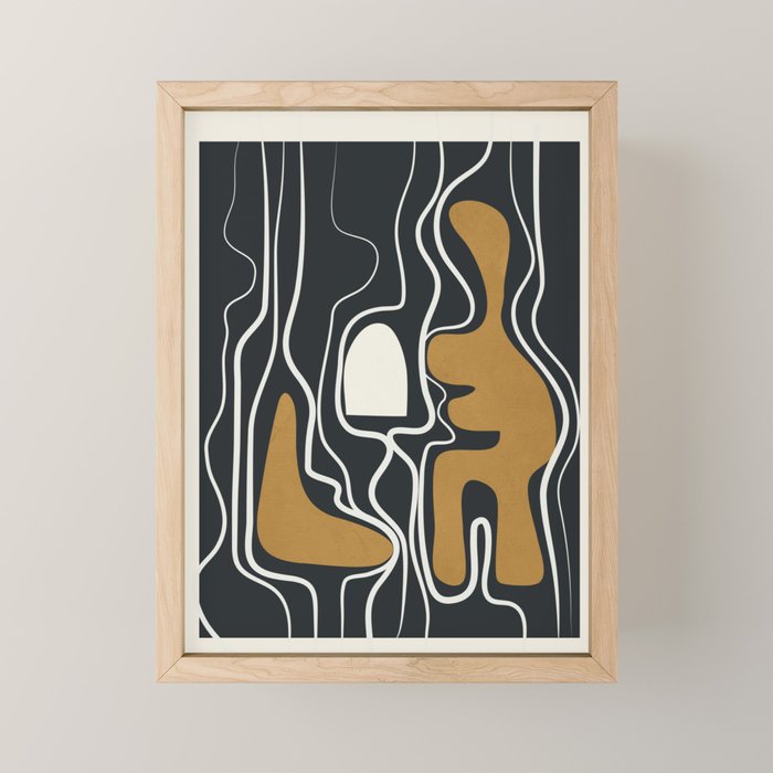 Minimal Abstract Form 1 Mini Art Print Gallery Image 1