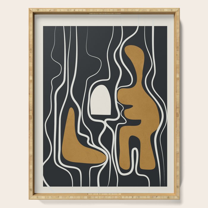 Minimal Abstract Form 1 Serving Tray Gallery Image 1
