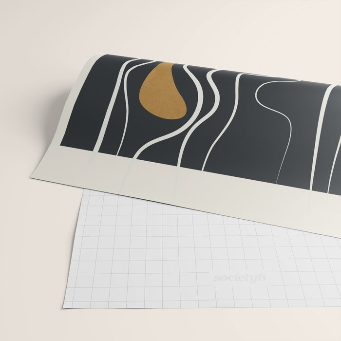 Minimal Abstract Form 1 Wrapping Paper Gallery Image 2