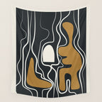 Minimal Abstract Form 1 Wall Tapestry Gallery Image 4