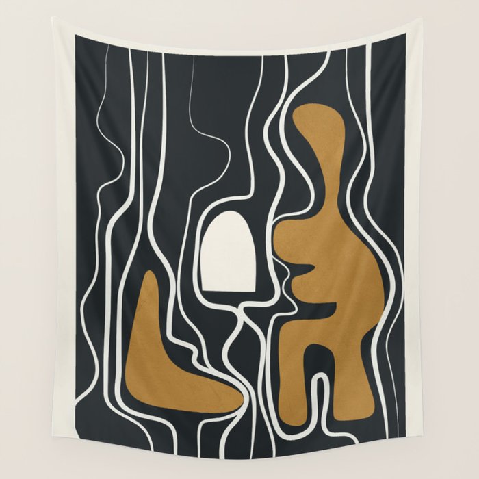 Minimal Abstract Form 1 Wall Tapestry Gallery Image 4