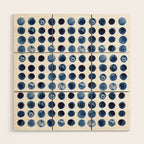 Blueberries | Watercolour Pattern Wood Wall Art Gallery Image 1