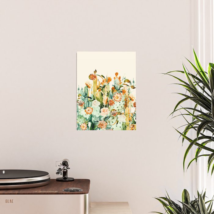 Succulent flowered cactus Poster Gallery Image 2