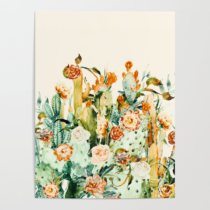 Succulent flowered cactus Poster Gallery Image 4