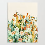 Succulent flowered cactus Poster Gallery Image 4