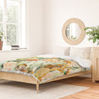 Succulent flowered cactus Duvet Cover Gallery Image 2