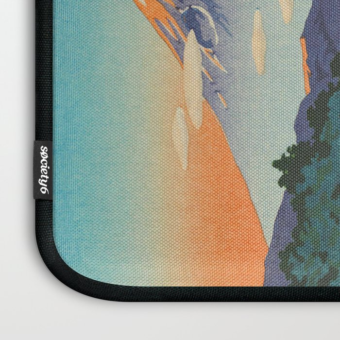 Tsuchiya Koitsu Vintage Japanese Woodblock Print Fall Autumn Mount Fuji Laptop Sleeve Gallery Image 3