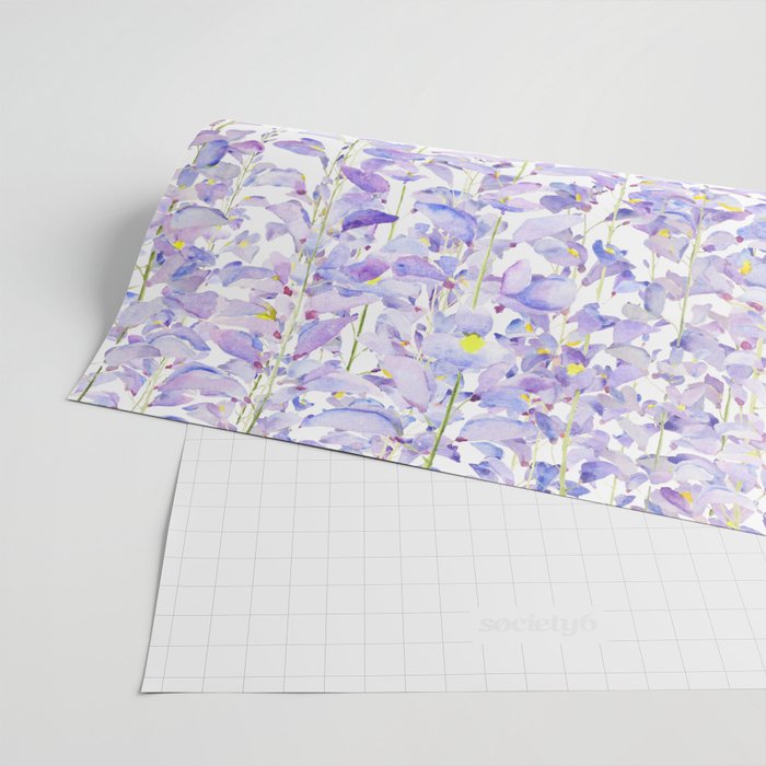 purple wisteria in bloom 2021 Wrapping Paper Gallery Image 2