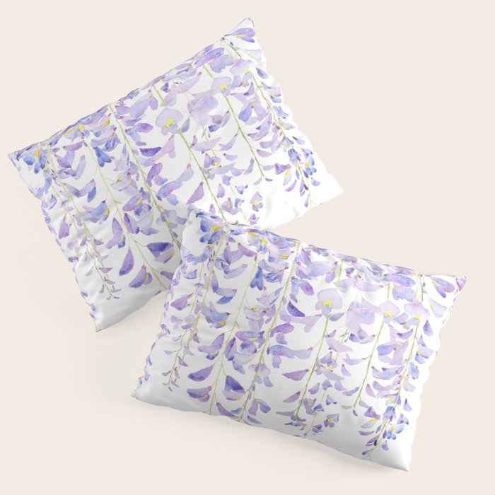 purple wisteria in bloom 2021 Pillow Sham Gallery Image 1