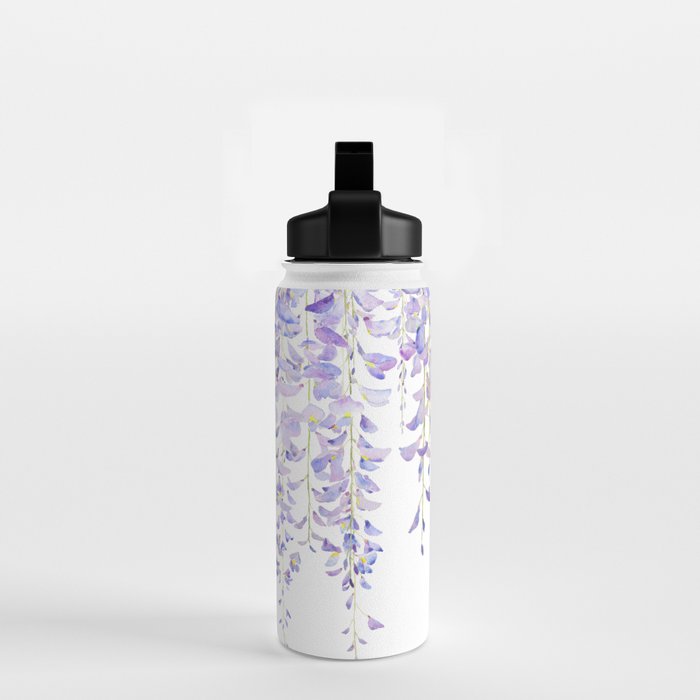 purple wisteria in bloom 2021 Water Bottle Gallery Image 2