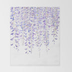 purple wisteria in bloom 2021 Throw Blanket Gallery Image 2
