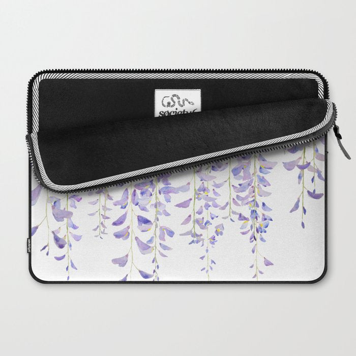 purple wisteria in bloom 2021 Laptop Sleeve Gallery Image 2